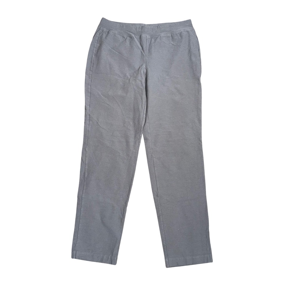 Eileen Fisher Pull On Pants Women XS Gray Good Stretch Viscose Knit Trousers